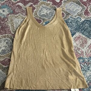 Elegant Gold Women's Sleeveless Top